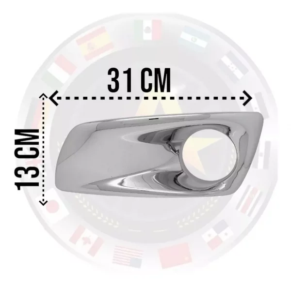 Bisel Cromado Para Faro De Defensa Izquierdo Kenworth T660 - Image 3