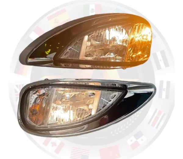 Faro De Freightliner Columbia Con Bisel Cromado Derecho - Image 3