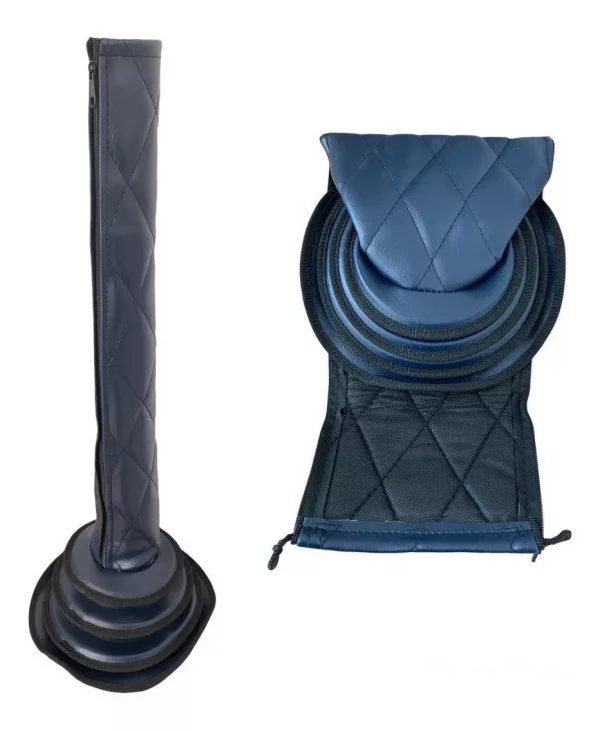 Funda Azul Marino Para Palanca De Camion Base Redonda Sin Estoperol