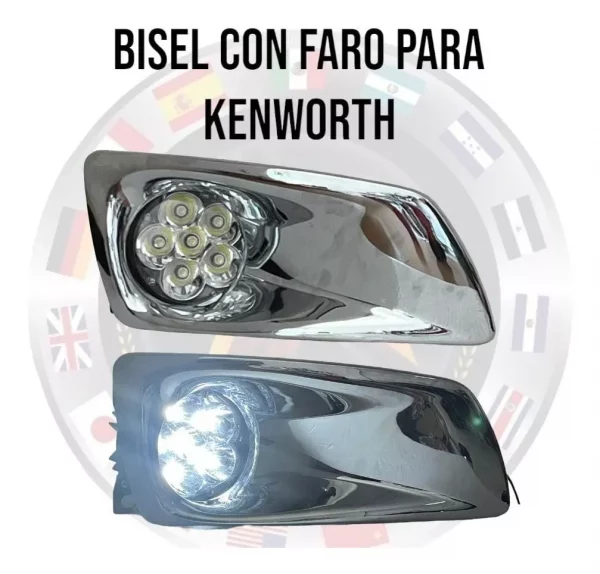 Bisel Cromado Con Faro Neblinero Derecho Kenworth T660 - Image 2