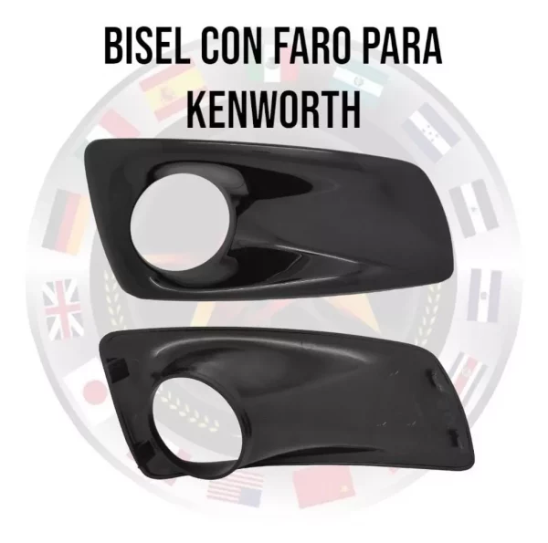 Bisel Negro Para Faro De Defensa Izquierdo Kenworth T660 - Image 2
