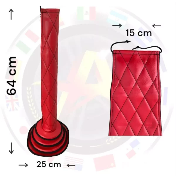 Funda Roja Para Palanca De Camion Base Redonda Sin Estoperol - Image 2