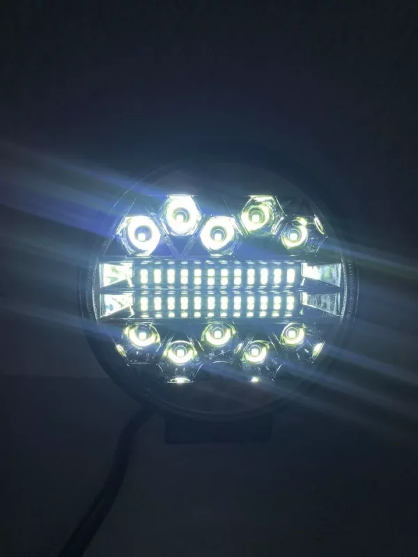 Faro Redondo De 34 Leds Blanco Fijo Y Estrobo - Image 4