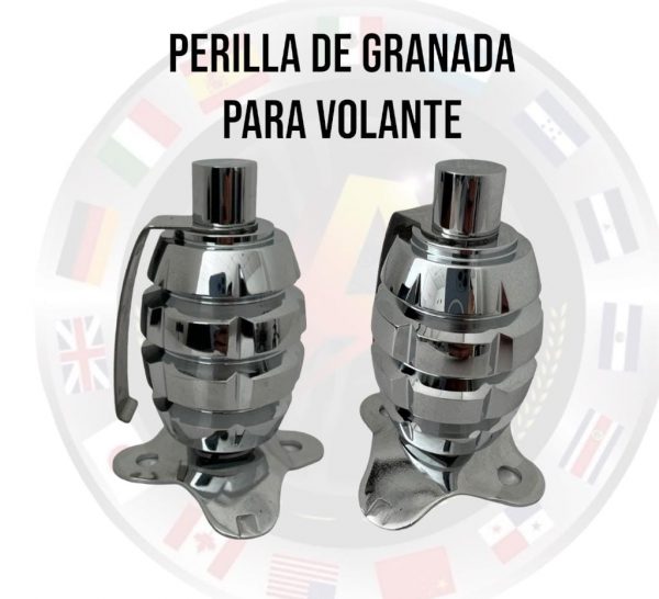 Perilla Para Volante Granada Cromada - Image 2