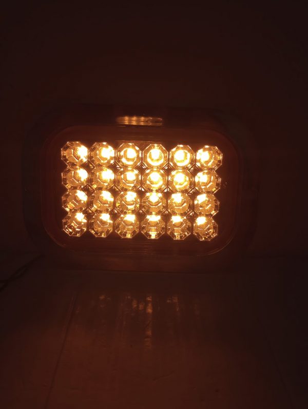Plafón Rectangular De Led Base Cromada 3 Funciones 12-24v - Image 5
