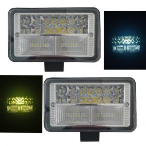 aro Rectangular De Led Alta Intensidad 12-24v Amb/Blanco