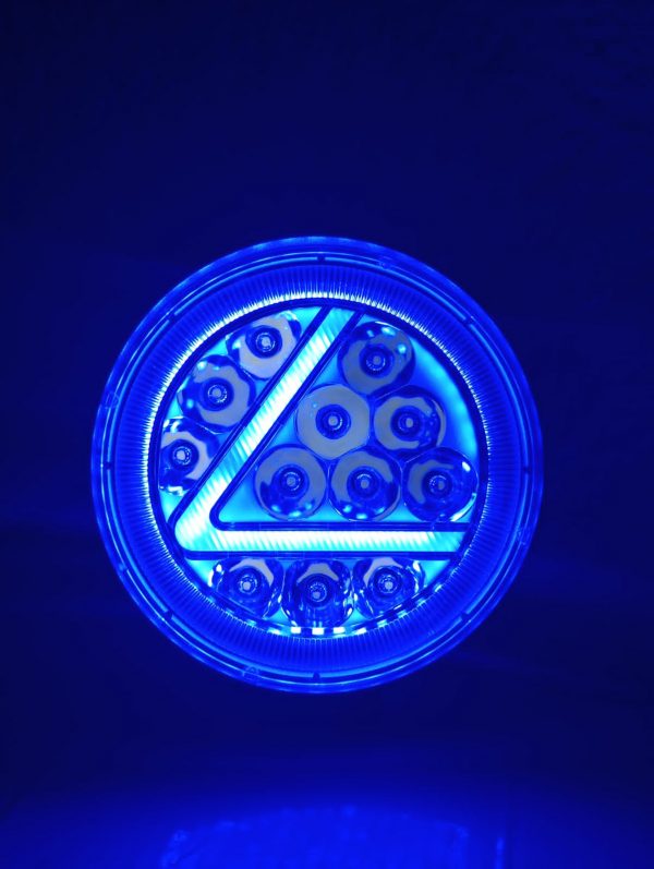 Faro Redondo De Led Alta Intensidad 12-24v Azul/Blanco - Image 5