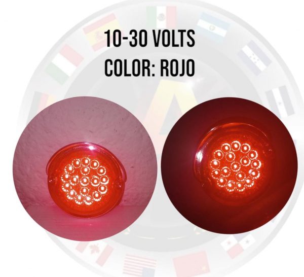 Plafón Redondo De 18 Leds 10-30v Color Rojo - Image 6