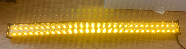 Barra Curva De 60 Leds Blanco-ambar Fijo Y Estrobo De 80 Cm - Image 4