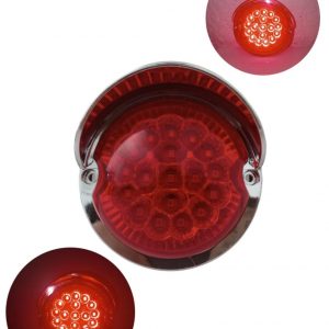 Plafón Redondo De 18 Leds 10-30v Color Rojo