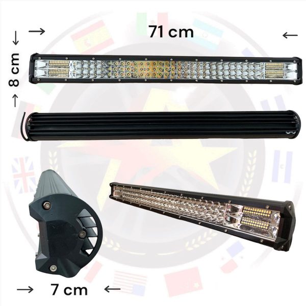 Barra De Leds Blanco-ambar Fijo Y Estrobo - Image 3
