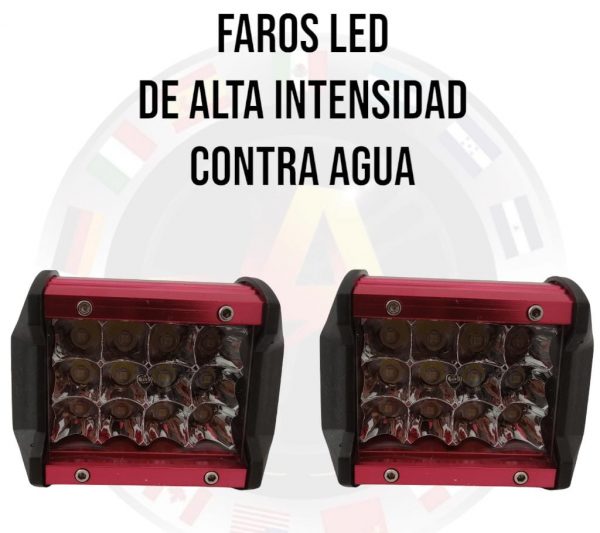 Faro Rojo De Led Alta Intensidad 12-24v Luz Blc Fija/estrobo - Image 2