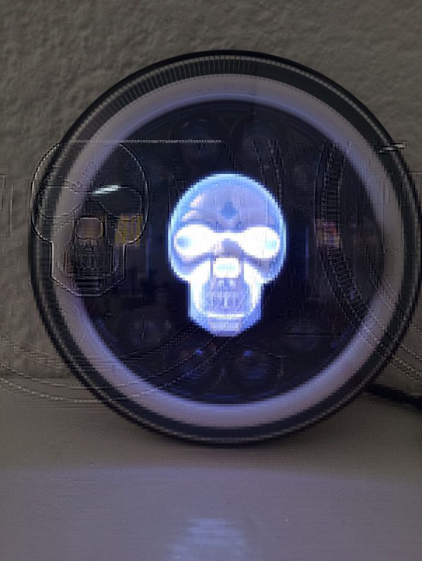Faro Calavera Con Led Y Plasma 7 Pulgadas 12v - Image 9