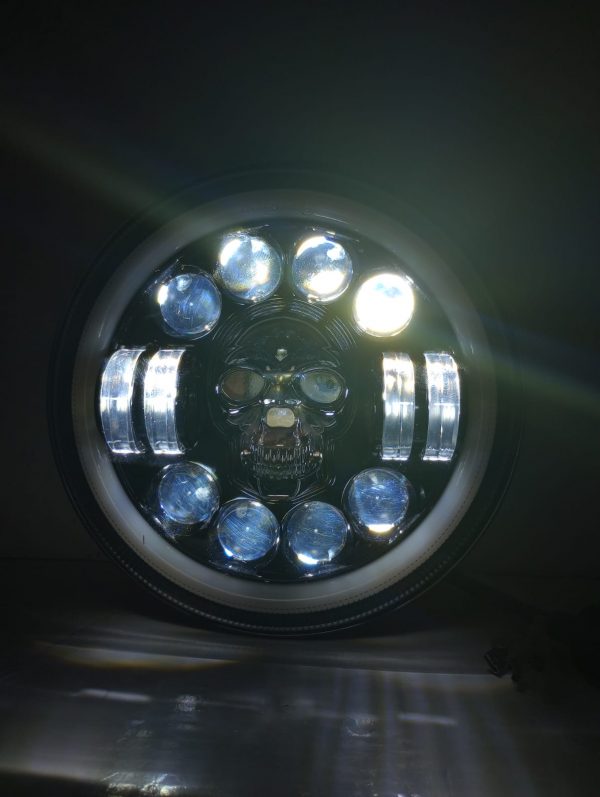 Faro Calavera Con Led Y Plasma 7 Pulgadas 12v - Image 13
