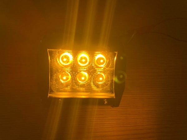 Faro De 6 Leds Blanco-ambar Fijo Y Estrobo 12 -24 Volts - Image 5