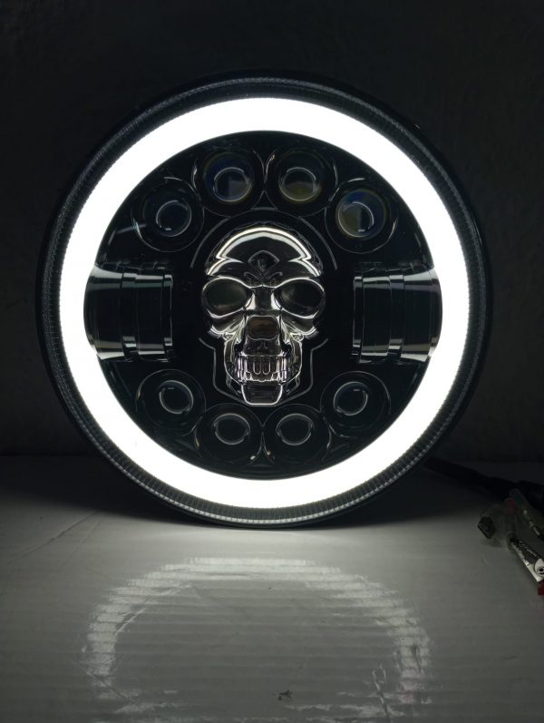 Faro Calavera Con Led Y Plasma 7 Pulgadas 12v - Image 10