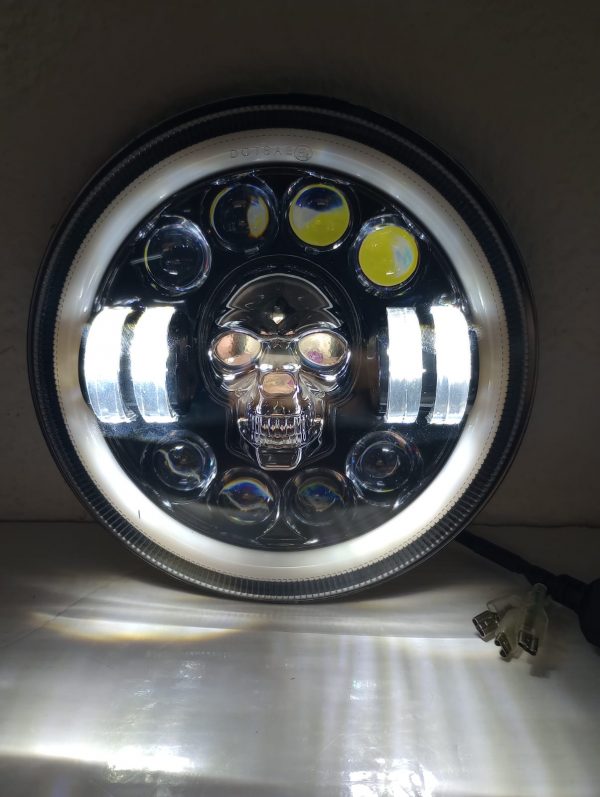 Faro Calavera Con Led Y Plasma 7 Pulgadas 12v - Image 14