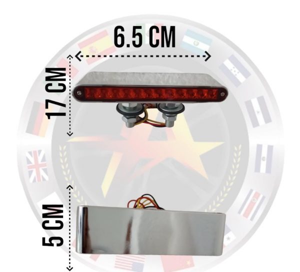 Plafón De Led Universal 10-30v 6.5" Bicolor Ámbar/Rojo - Image 3