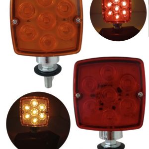 Plafon 7 Leds Doble Cara 12-24v Rojo/Ambar