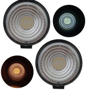 Faro Redondo De Led Alta Intensidad 12-24v Ambar/Blanco