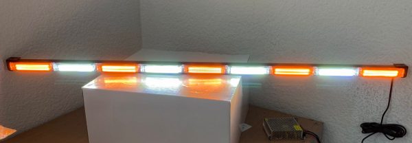 Barra De 9 Modulos Blanco -ámbar Con Funciones 132cm - Image 4