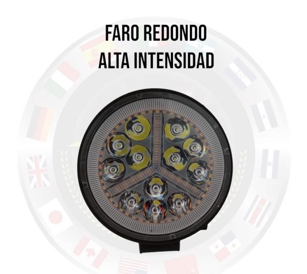 Faro Redondo De Alta Intensidad 12-24v Luz Fija/Estrobo - Image 3