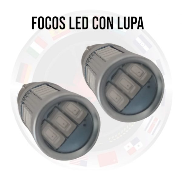 Foco Con Lupa 2 Polos Luz Fija Y Estrobo - Image 2