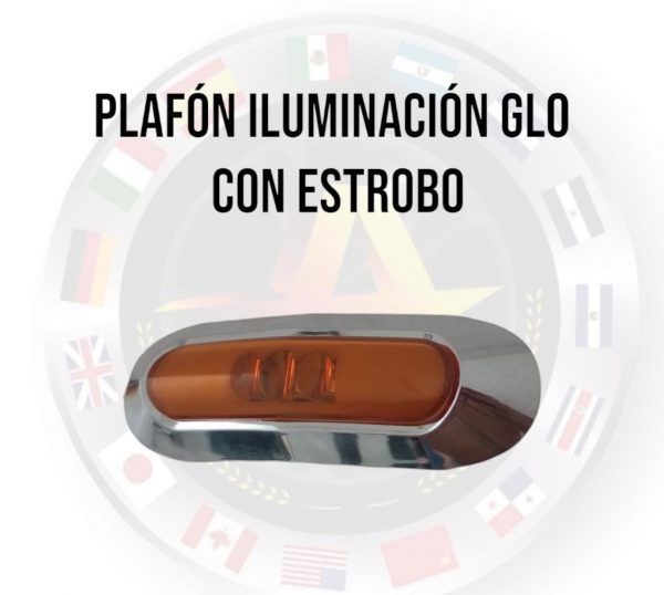 Plafón Iluminación Glo Con Estrobo Ambar - Image 2