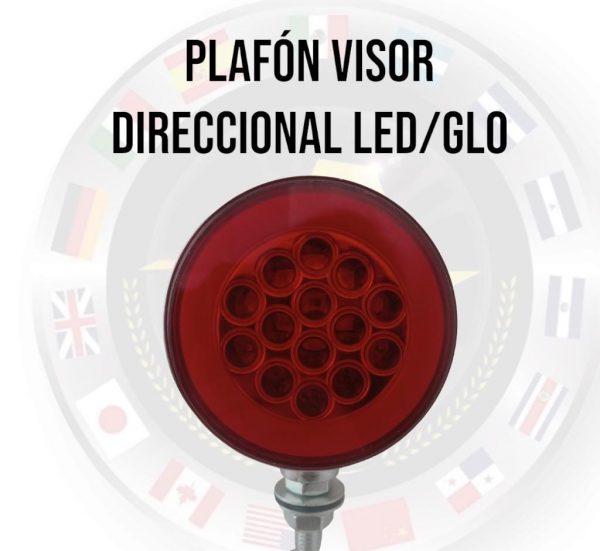 Plafón Visor Direccional Led/glo Doble Cara Ambar/Rojo - Image 4