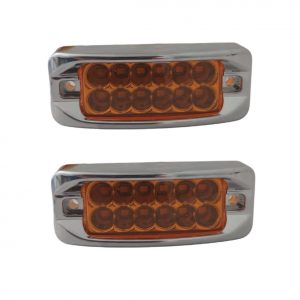 Plafón De 12 Leds Con Bisel 12-24v Cuartos/Estrobo