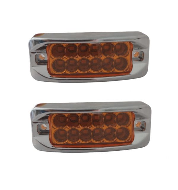 Plafón De 12 Leds Con Bisel 12-24v Cuartos/Estrobo