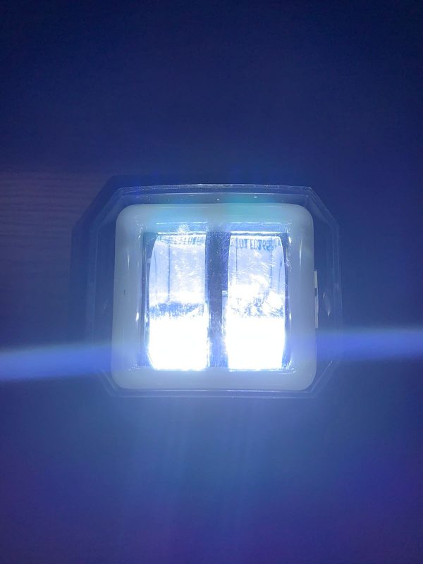 Faro 2 Leds Blanco Fijo Y Estrobo Arillo Ambar - Image 5