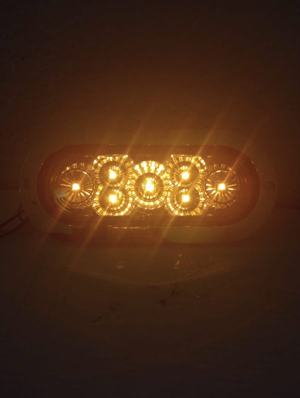 Plafón De 7 Leds Con Base Cromada 12 V Ámbar 3 Funciones (copia) - Image 6