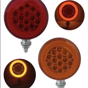Plafón Visor Direccional Led/glo Doble Cara Ambar/Rojo
