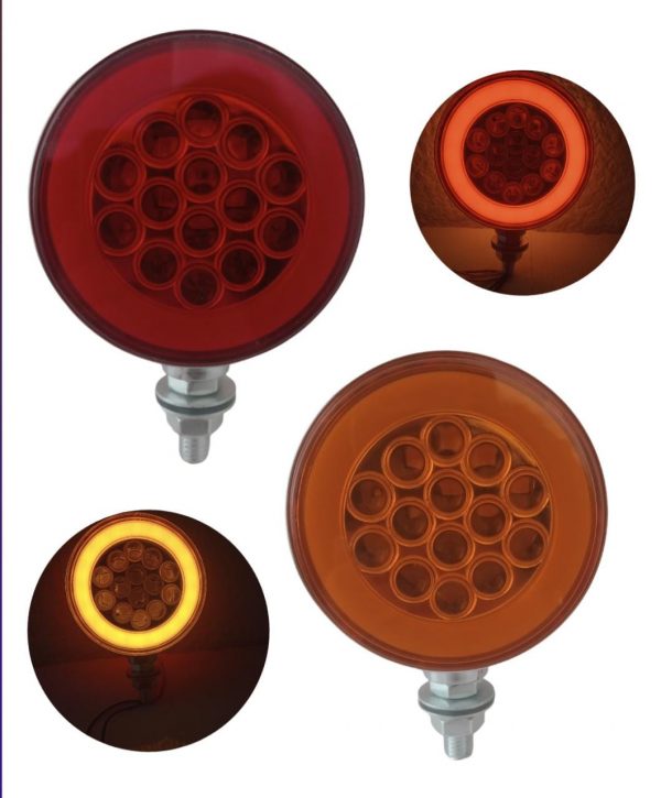 Plafón Visor Direccional Led/glo Doble Cara Ambar/Rojo