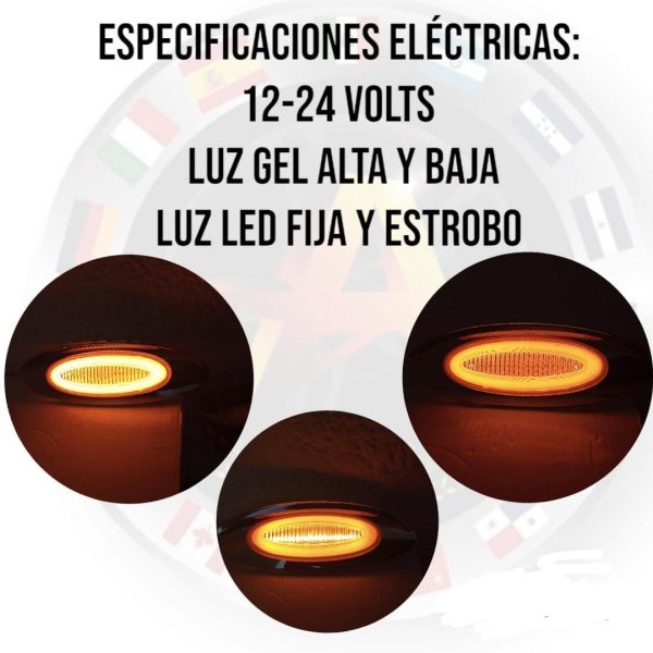 Plafón Ovalado De 14 Leds Y Plasma Con Bicel Cromado - Image 2