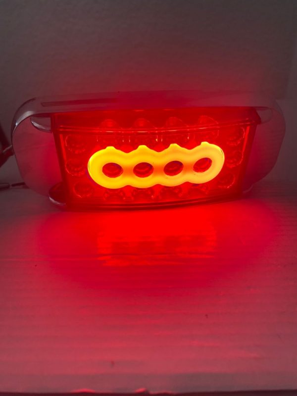 Plafón Rectangular De 18 Leds Ambar 12-24v 3 Funciones - Image 6