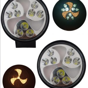 Faro De 9 Leds/ Ámbar 3 Funciones