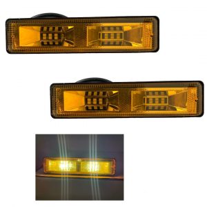 Faro 12 Leds Amarillo Fijo Y Estrobo