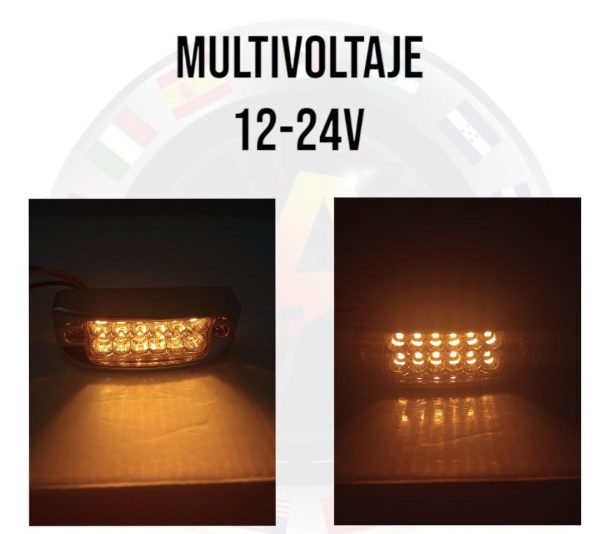 Plafón De 12 Leds Con Bisel 12-24v Cuartos/Estrobo - Image 4