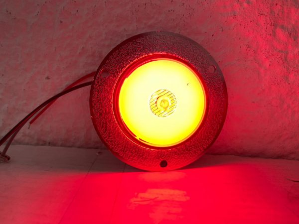 Plafón De Led Para Camiónes Rojo Y Cromo - Image 5