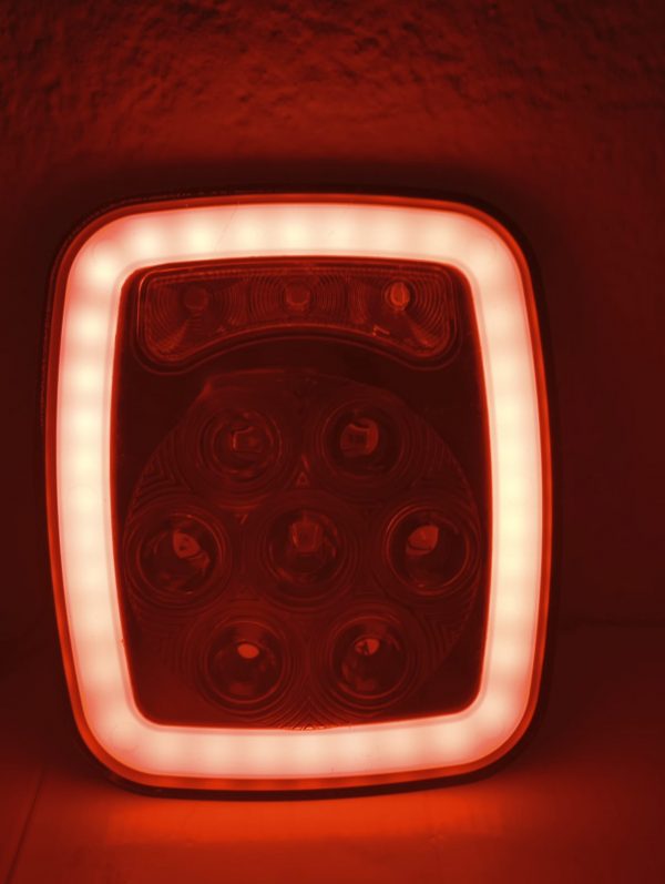 Plafón Cuadrado Tipo Jeep Universal 12-24v Led/Glo - Image 6