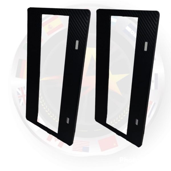 Porta Placa Fibra De Carbon Para Cubrir Identidad - Image 4