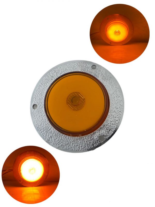 Plafón De Led Para Camiónes ámbar Y Cromo - Image 7