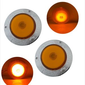 Plafón De Led Para Camiónes ámbar Y Cromo
