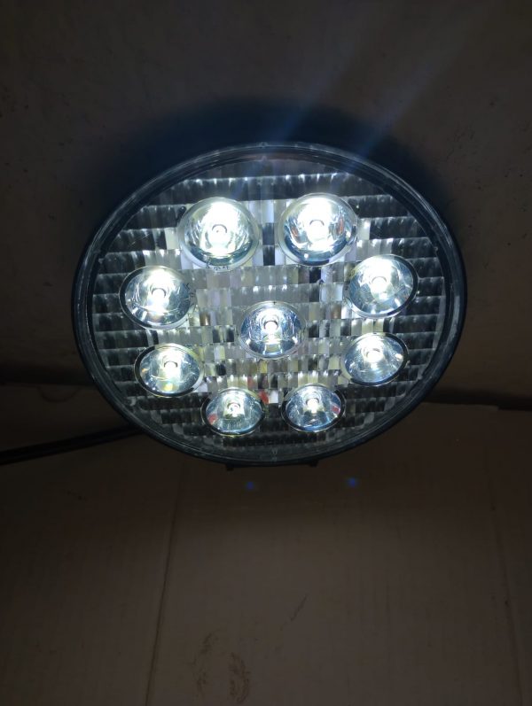 Faro Redondo De 9 Leds Alta Intensidad Con Estrobo 12-80v - Image 6