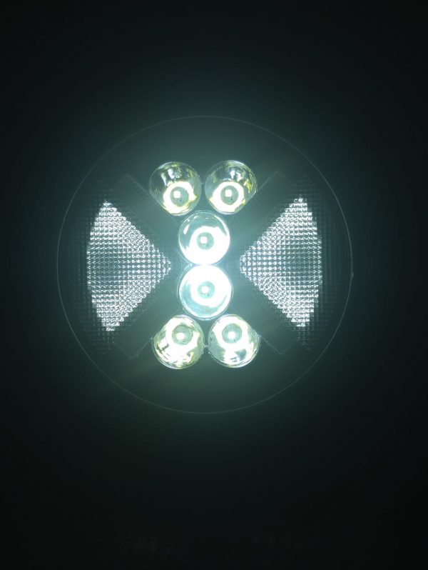 Faro Redondo De 10 Leds Ojo De Angel Y Cruz Ambar - Image 7