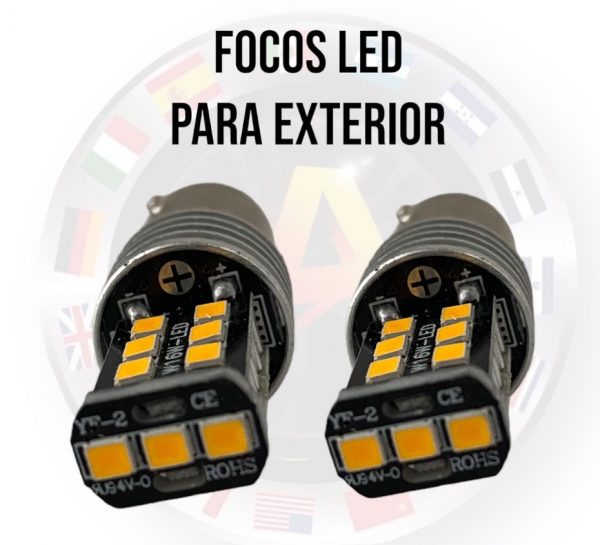 Foco 15 Leds Dos Polos Color: Ambar 0112 - Image 3