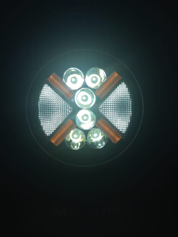 Faro Redondo De 10 Leds Ojo De Angel Y Cruz Ambar - Image 5