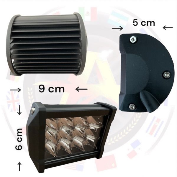 Faro De 12 Leds Blanco- Ambar Fijo Y Estrobo - Image 3